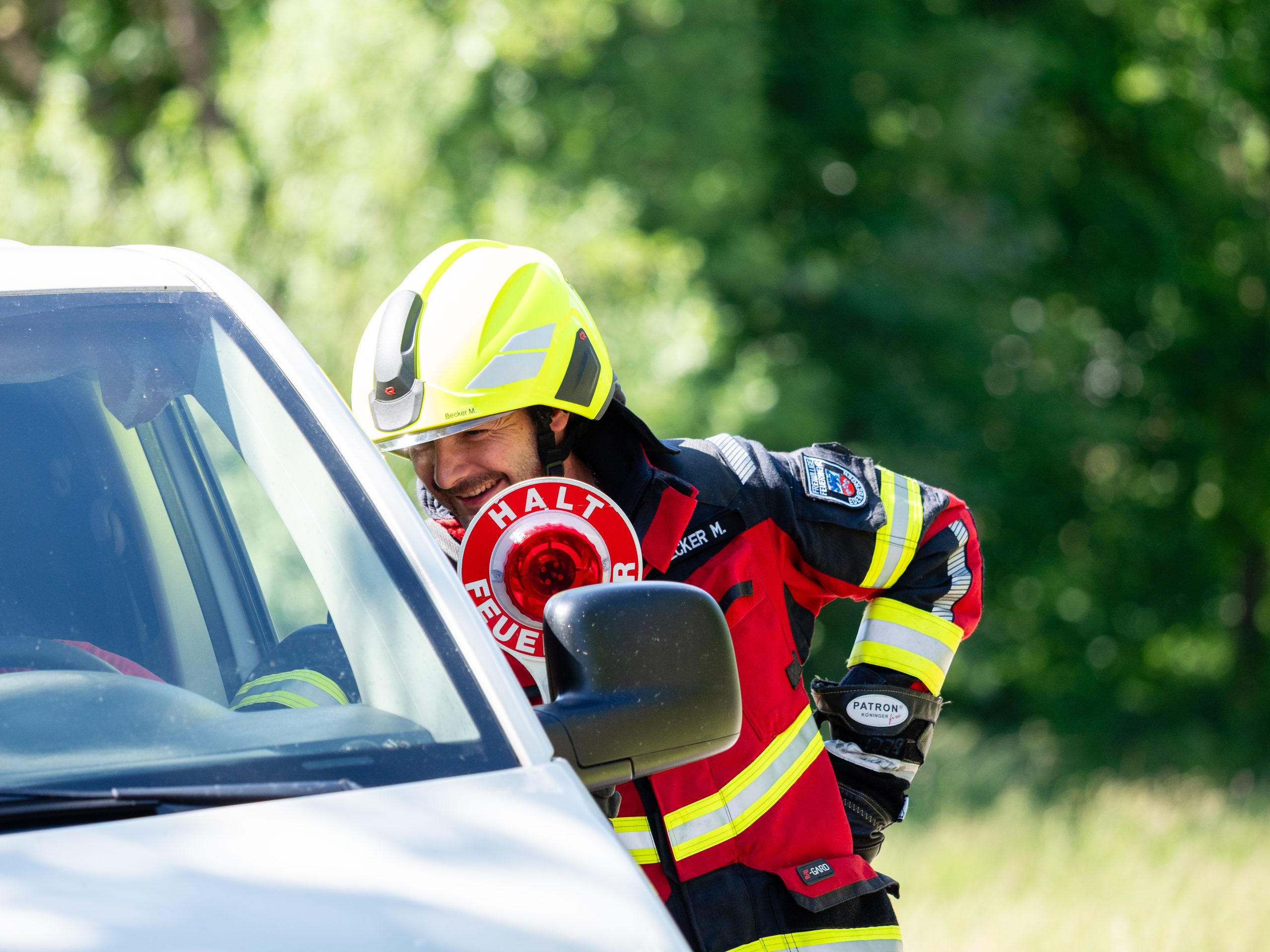 Verkehrsabsicherung freiwillige Feuerwehr Edenbergen