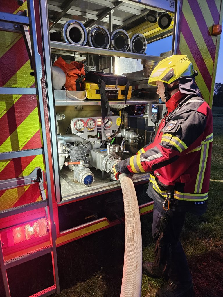 Maschinist der freiwillige Feuerwehr Edenbergen