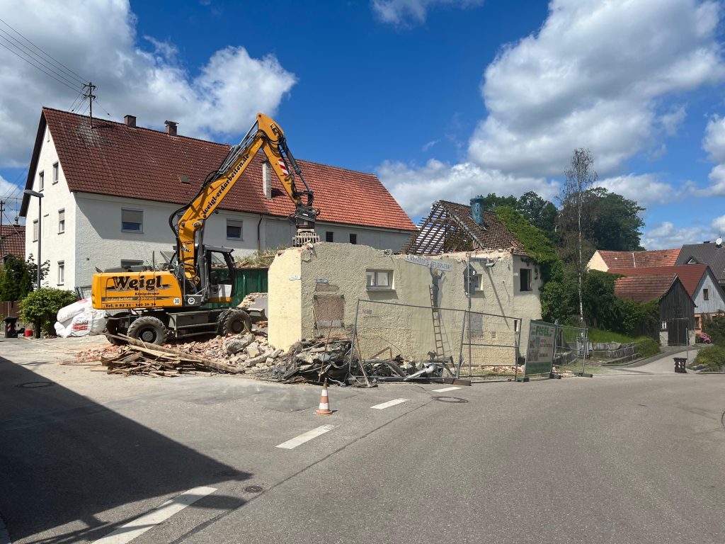 Abriss Feuerwehrhaus Edenbergen