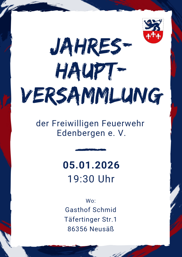 Jahrshauptversammlung 2026 Feuerwehr Edenbergen e. V.