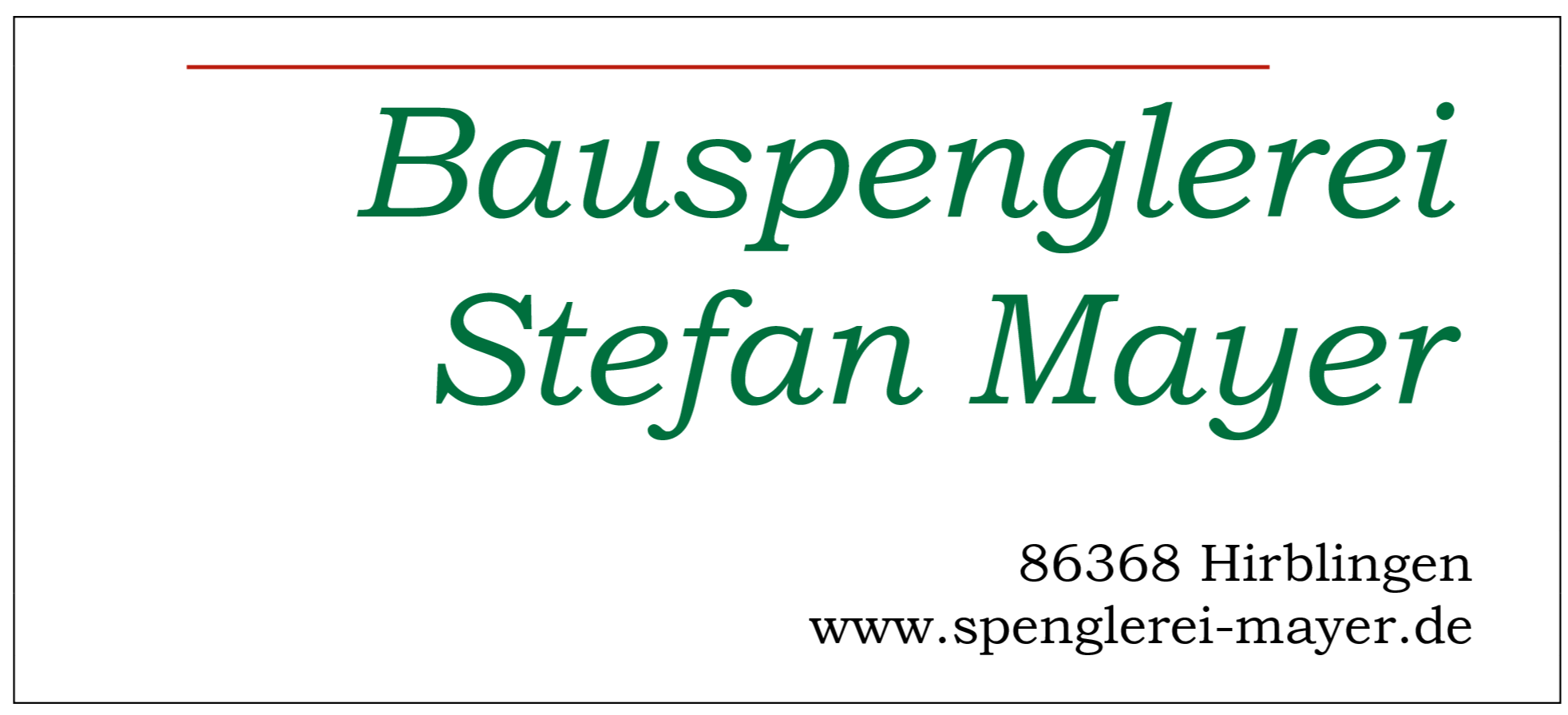 Bauspenglerei Stefan Mayer